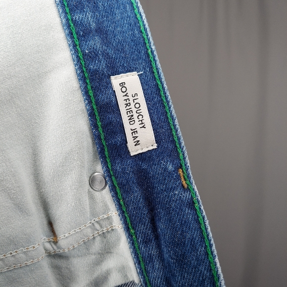 J. Crew Jeans 32P Petite Slouchy Boyfriend Distressed Blue Denim 32 Short NEW - Picture 5 of 12